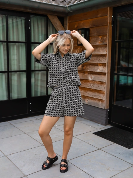 Black and white outfit